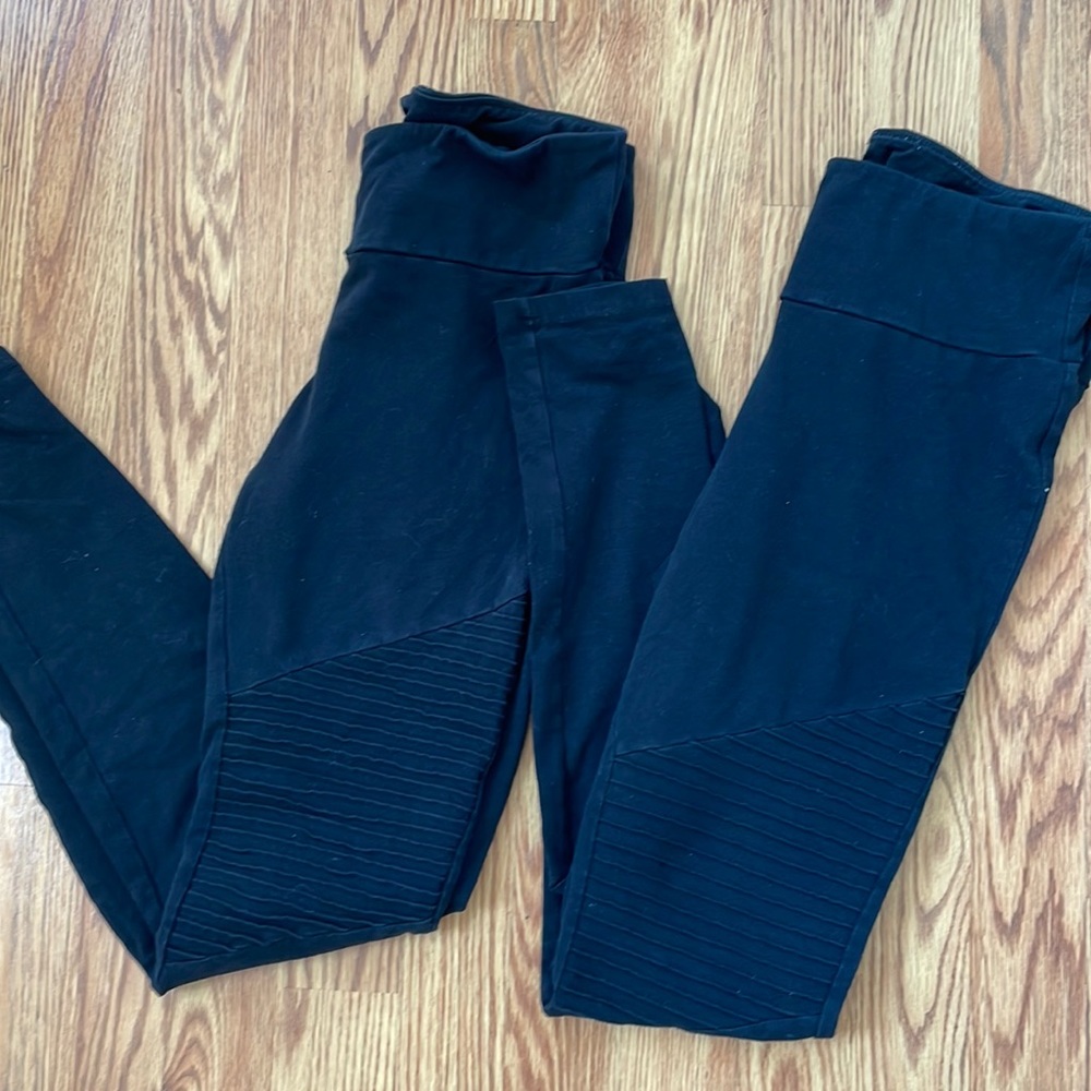 2 Pairs Lot of Cotton On Black Dakota Leggings Medium